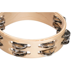 Pandereta Nino de madera 8"/2 hileras