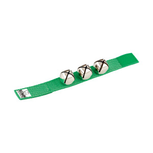 Pulsera Nino de 3 cascabeles, verde