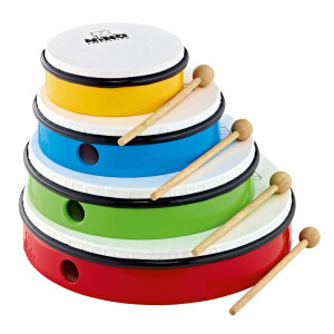 Set of 4 Tambourines 6-8-12-12" Nino + Houss