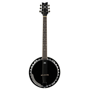 Banjo Ortega, 6 cuerdas, negro