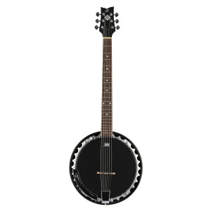 Banjo Ortega, 6 cuerdas, electro, negro
