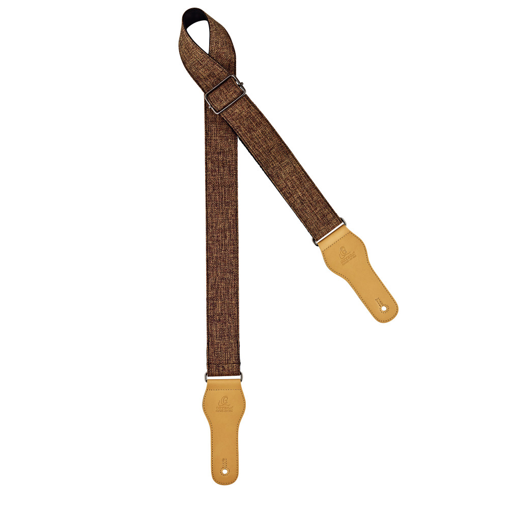 Ortega Brown Cotton Guitar Strap
