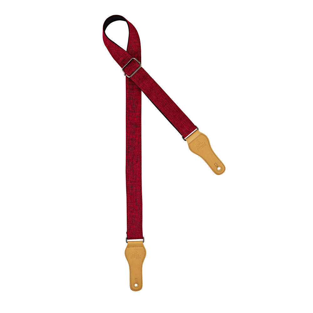 Ortega Burgundy Cotton Ukulele Strap