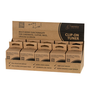 Caja de 10 afinadores Ortega OET-BK