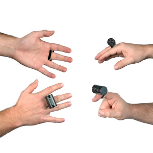 Ortega Finger Shaker, Plastic, Black