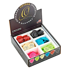 Box of 216 Ortega S-tech guitar mediators