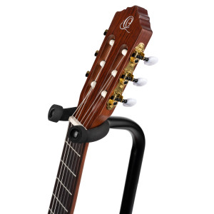 Soporte de guitarra Ortega plegable negro