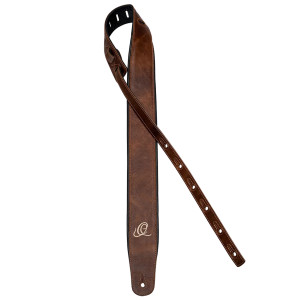 Ortega Guitar Strap Leather Desert Sand