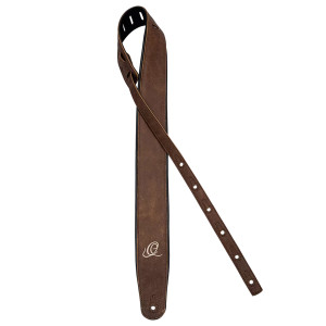 Ortega Guitar Strap Sand Brown Leather