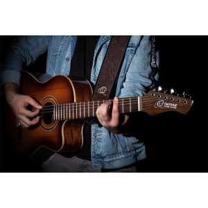Courroie Guitare Ortega Cuir Byz. Cocoa