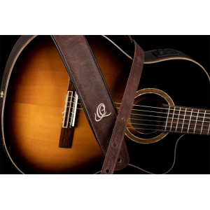 Courroie Guitare Ortega Cuir Vint. Brown