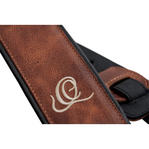 Ortega Leather Guitar Strap V. Caramel