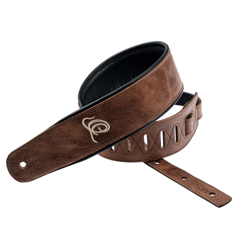 Courroie Guitare Ortega Cuir V. Cognac