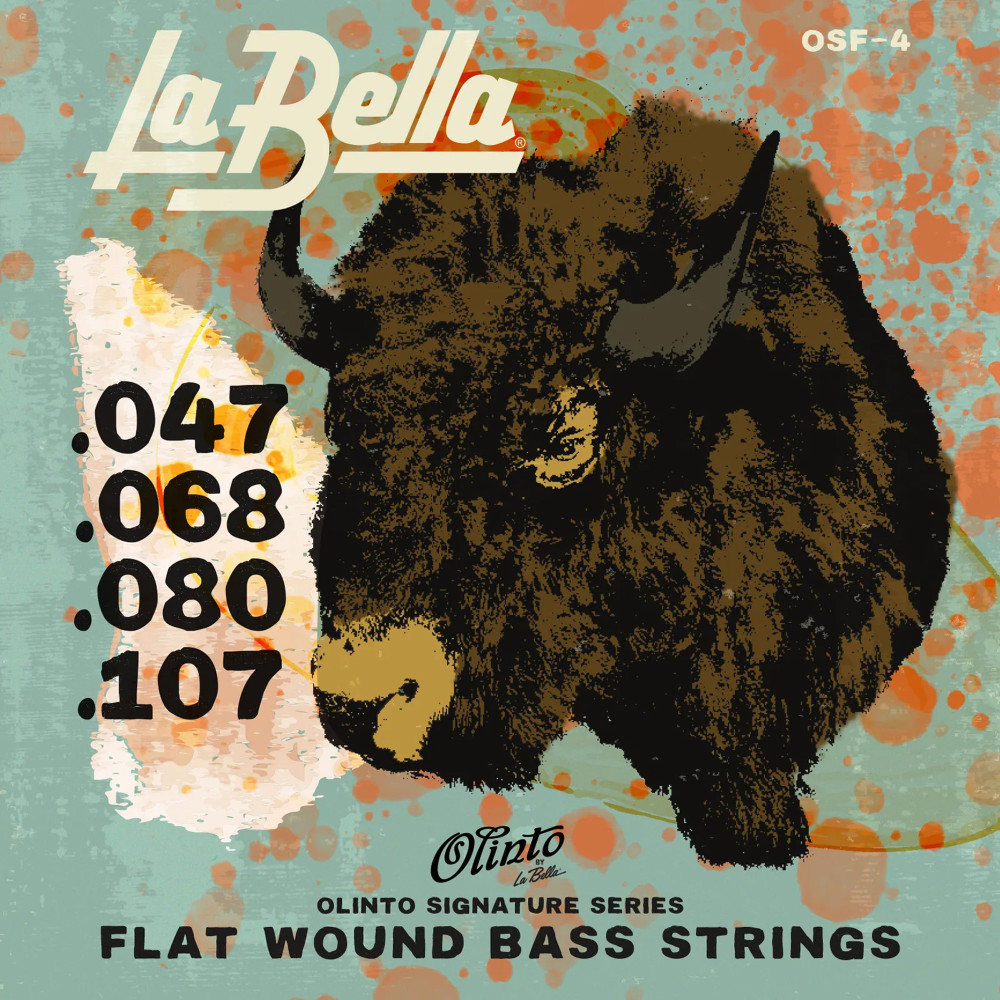 La Bella Olinto 4c Flat Bass Strings 47-107