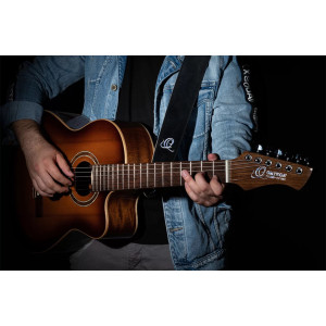 Ortega Suede Ash Guitar Strap