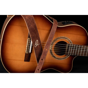 Ortega Suede Caramel Guitar Strap
