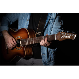 Correa de guitarra Ortega Suede P. Bronze