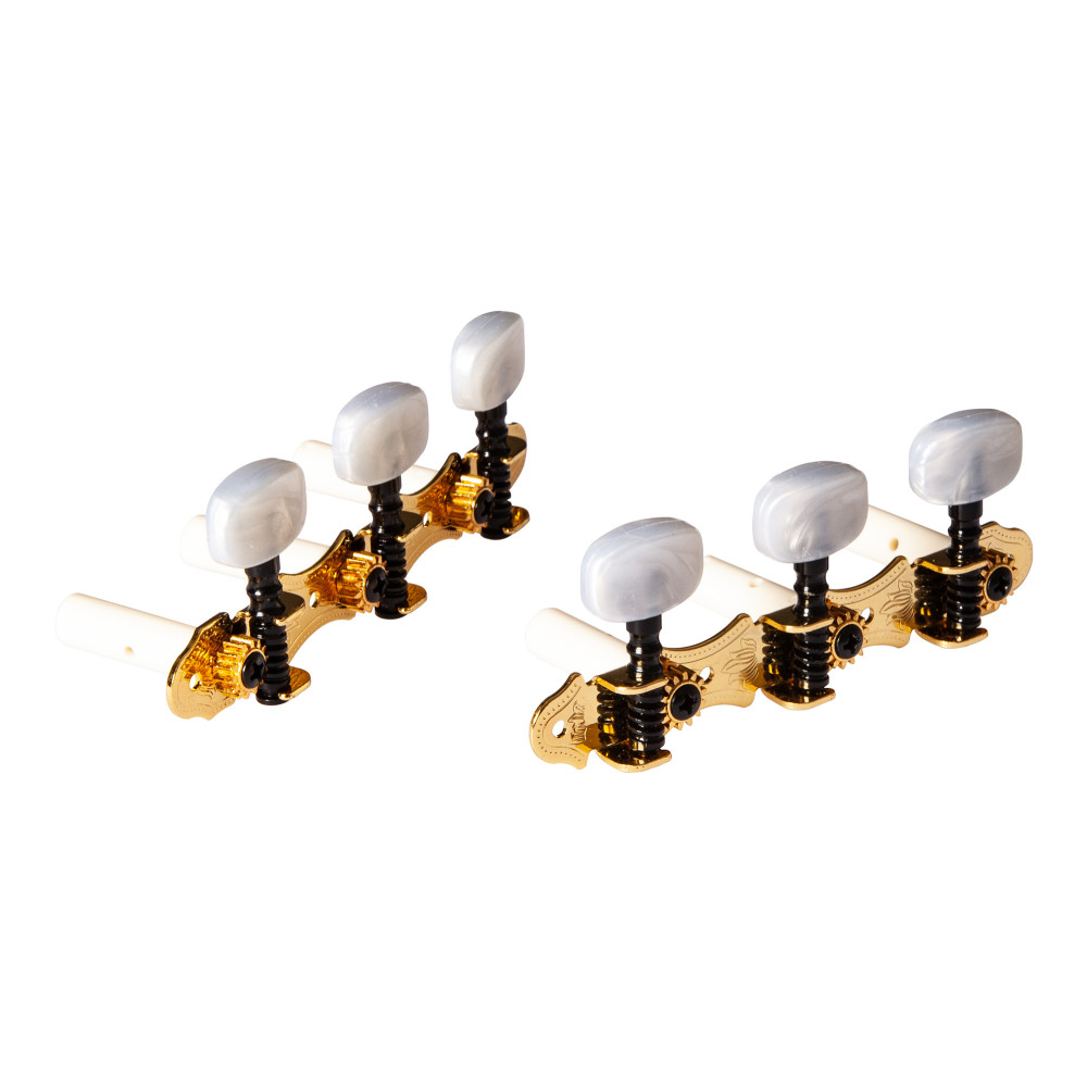 Ortega Family Pro Gold Mechanical Tuning Machine Set