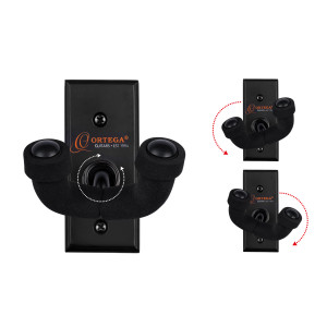 Ortega Black Wall Ukulele Stand