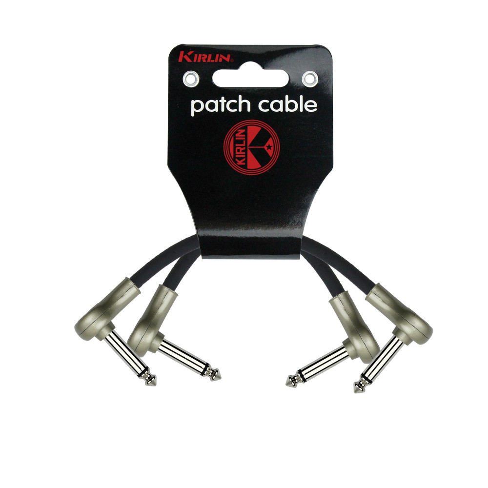 Pack of 2 Kirlin Patch Cables 0.15 m Black