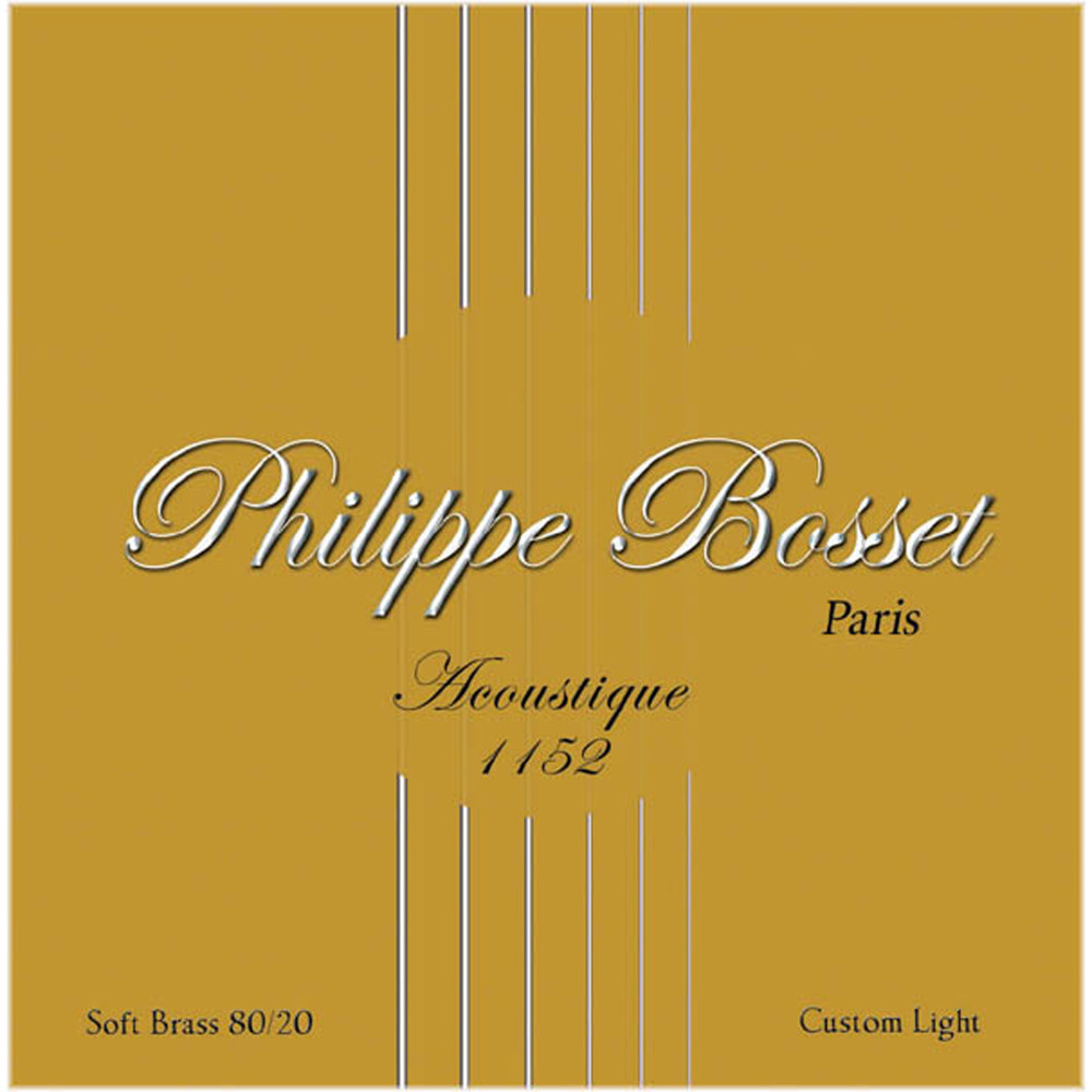 P.bosset Acoustic Soft Brass String Set 11-52