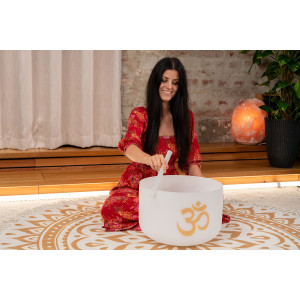 Singing Bowl Om Sonic Energy Cristal 16"