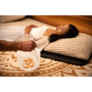 Cuenco Tibetano Om Sonic Energy de Cristal 8"