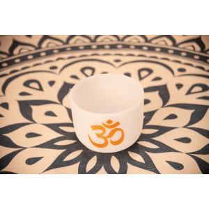 Singing Bowl Om Sonic Energy Crystal 8"