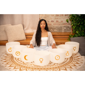 Sonic Energy Crystal Singing Bowl Set 12
