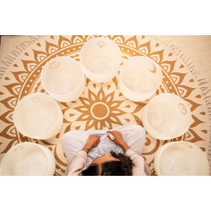 Set de cuencos tibetanos Sonic Energy de cristal 12