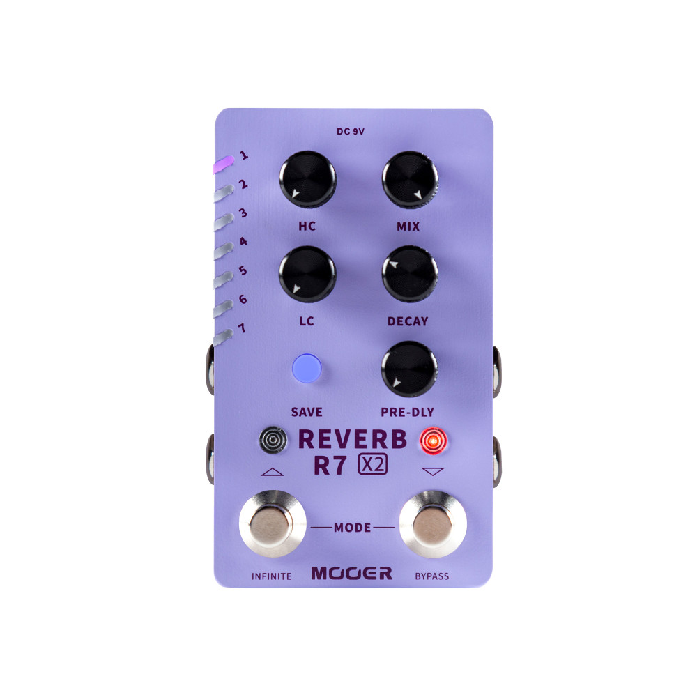 Pedal Mooer R7 Reverb X2