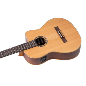 Ortega R131 Solid Cedar Guitar, CW EQ