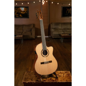 Ortega R138 Solid Spruce Guitar, Cw Eq