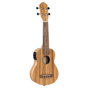 Ortega Soprano Ukulele, Zebra, EQ