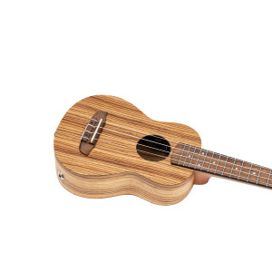 Ortega Soprano Ukulele, Zebra, EQ