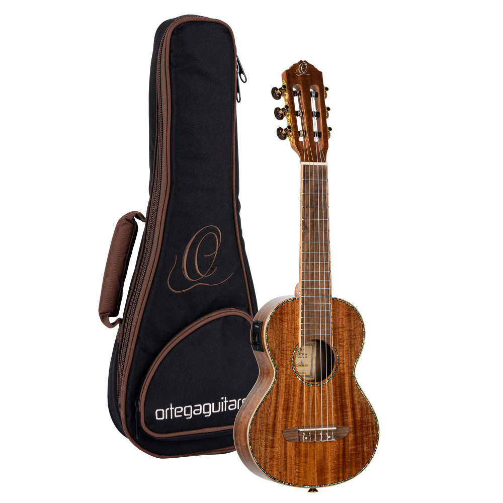 Guitarlele Ortega de acacia maciza EQ