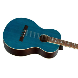 Ortega Ranger Parlor Blue Guitar