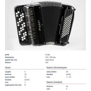 Fisart "Discovery" Chromatic Accordion