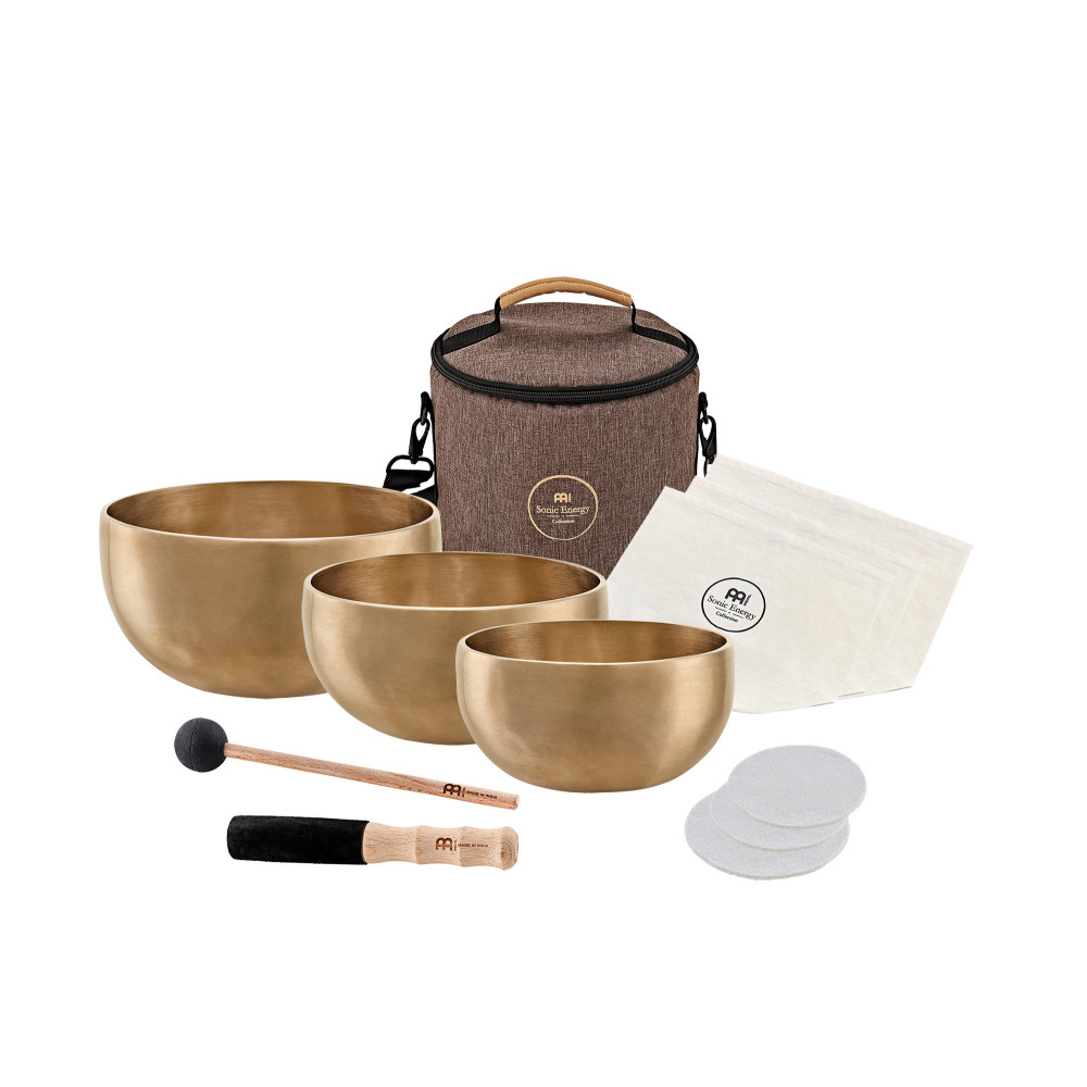 Set of 3 Sonic Energy Singing Bowls for Yoga