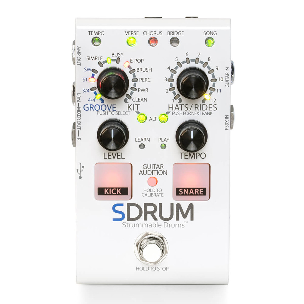 Pedal Digitech SDRUM blanco