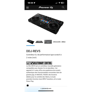 Pioneer DJ DDJ-REV5 is a professional DJ controller designed for creative mixing and performance. With its intuitive layout and