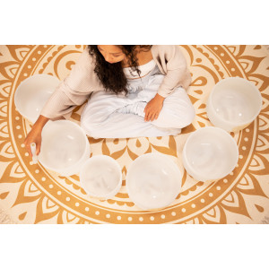Set Singing Bowl Sonic Crystal Solfeggio