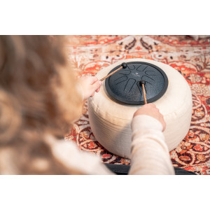 Mini Sonic Energy Tongue Drum, B Minor, Blue