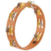 Meinl Tambourine Natural Wood 2 Rows of Cymbals, No Lips