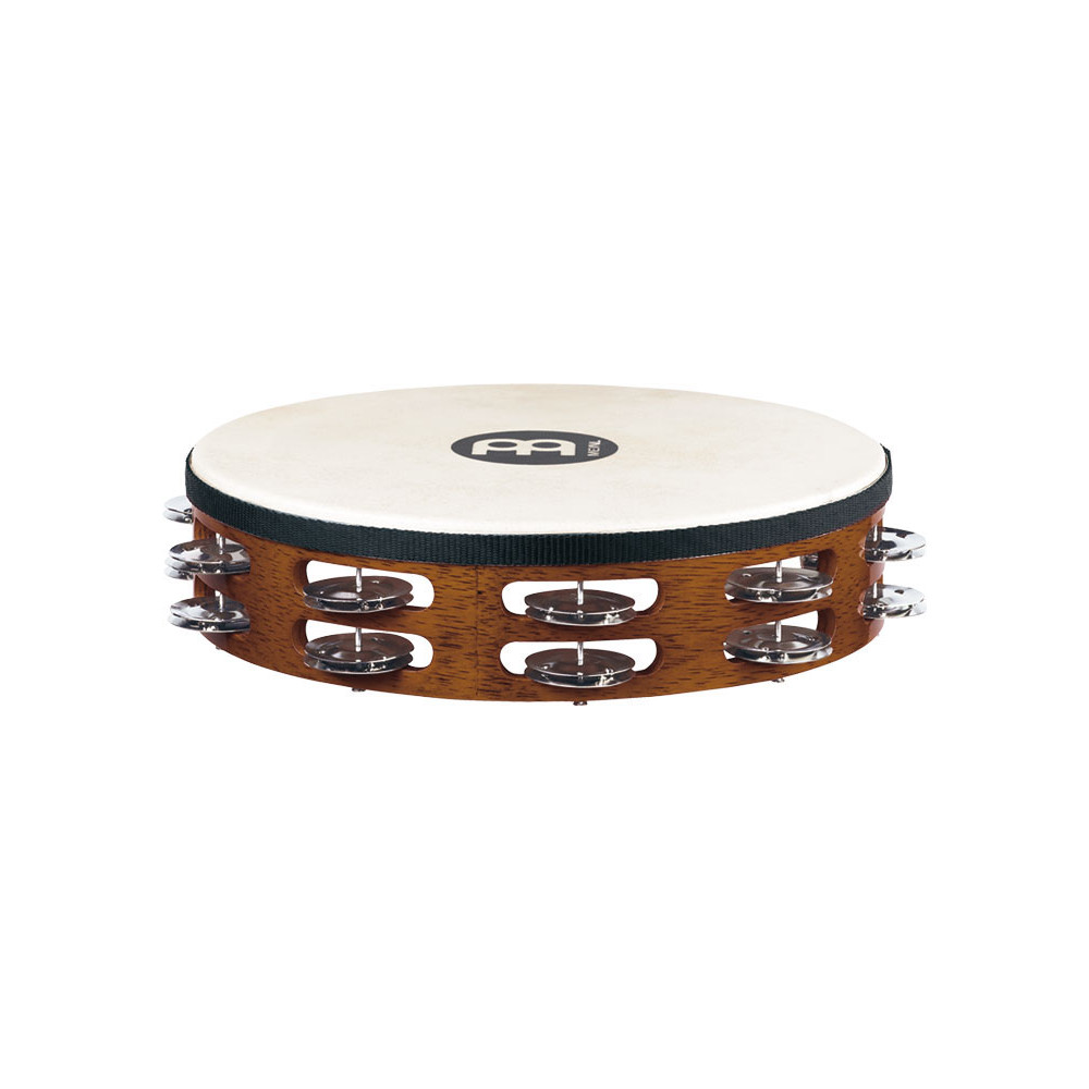 Pandereta Meinl de madera con parche marrón