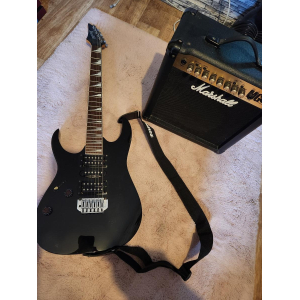 Ibanez Left-Handed Guitar with Marshall MG15 Amplifier