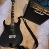 Ibanez Left-Handed Guitar with Marshall MG15 Amplifier