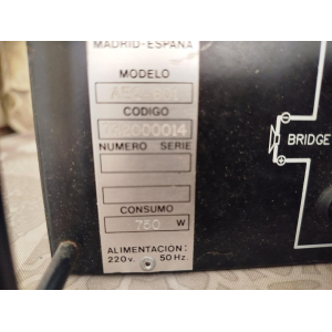 AEQ 601 - Amplificador de potencia