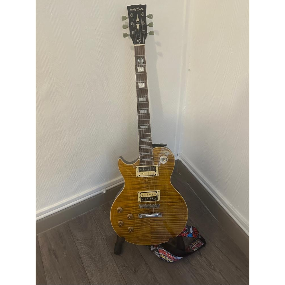 Harley Benton SC-550LH II + amplificador Marshall Code 25