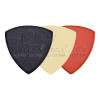 Set of 3 Ukulele Picks Ortega Leather
